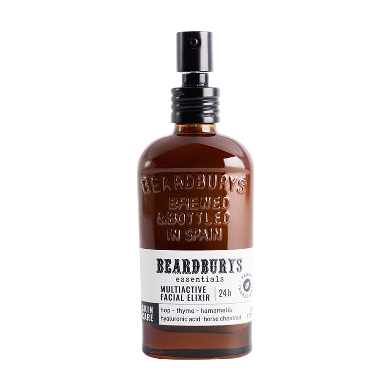 Чоловічий зволожувальний крем-еліксир для обличчя Beardburys Essentials Multiactive Facial Elixir 24H, 50 мл